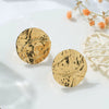 Wholesale Ring Stainless Steel Frosted Lava Texture Geometric Electroplated Unisex