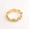 Wholesale Ring Stainless Steel Geometric Animal Zodiac Electroplated Simple Allmatch Light Luxury Style
