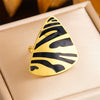 Wholesale Ring Stainless Steel Geometric Butterfly Opening Electroplated For Women