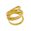 Wholesale Ring Stainless Steel Geometric Cold Style Electroplating Jewelry For Women