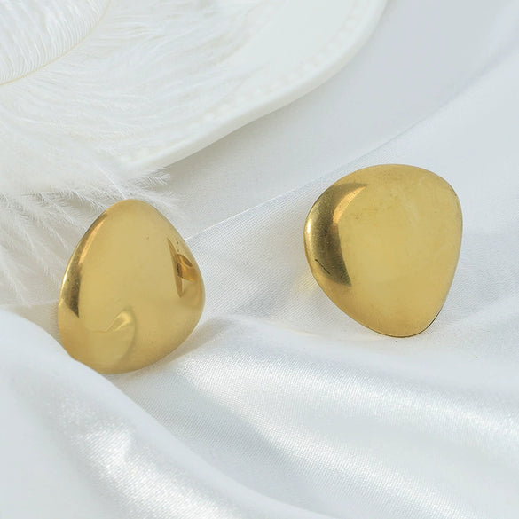 Wholesale Ring Stainless Steel Geometric Drop Shape Retro Electroplated For Women