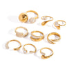 Wholesale Ring Stainless Steel Geometric Electroplated Jewelry
