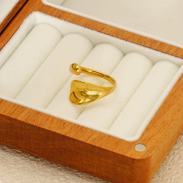 Wholesale Ring Stainless Steel Geometric Electroplated Unisex