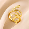 Wholesale Ring Stainless Steel Geometric Electroplated