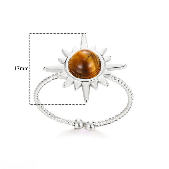 Wholesale Ring Stainless Steel Geometric Electroplated