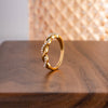 Wholesale Ring Stainless Steel Geometric Electroplating Cross Set Pearl