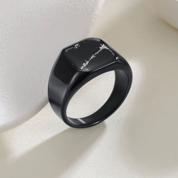 Wholesale Ring Stainless Steel Geometric Electroplating Unisex