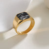 Wholesale Ring Stainless Steel Geometric Electroplating Unisex