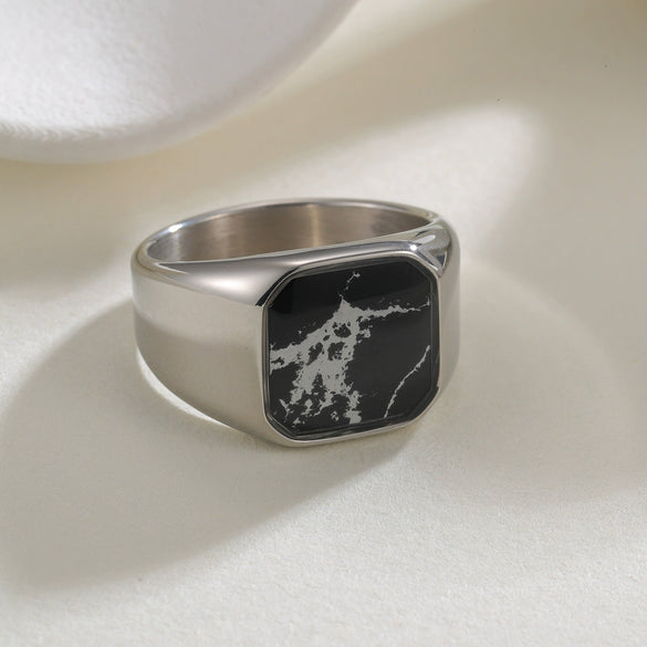 Wholesale Ring Stainless Steel Geometric Electroplating Unisex