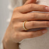 Wholesale Ring Stainless Steel Geometric Electroplating Women's Fashion Retro Style