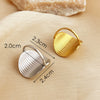 Wholesale Ring Stainless Steel Geometric Heart Shape 18K Gold Plated Unisex
