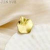 Wholesale Ring Stainless Steel Geometric Irregular Small Blade Open Style Vacuum Gold Plated Unisex