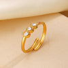 Wholesale Ring Stainless Steel Geometric 18K Gold Plated For Women