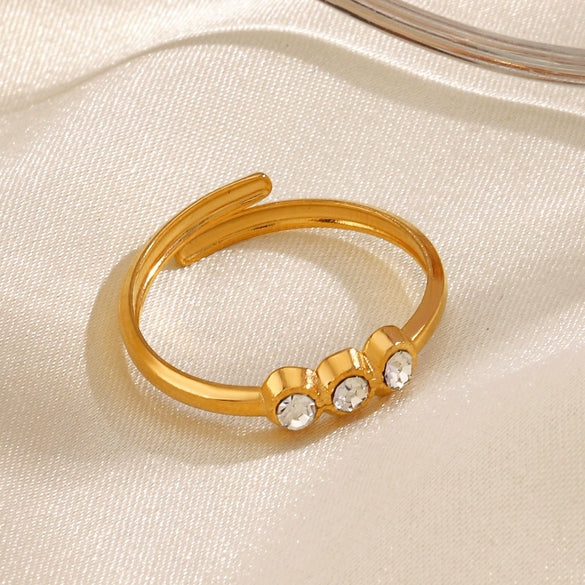 Wholesale Ring Stainless Steel Geometric 18K Gold Plated For Women
