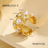Wholesale Ring Stainless Steel Geometric Light Luxury Style Electroplated For Women