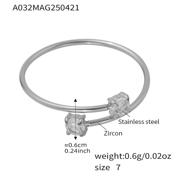 Wholesale Ring 316L Stainless Steel Geometric Love Flower Electroplated For Women