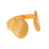 Wholesale Ring Stainless Steel Geometric Love Ring Electroplated