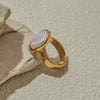 Wholesale Ring Stainless Steel Geometric Minimalist Electroplated High End Jewelry For Women