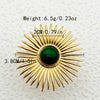 Wholesale Ring Stainless Steel Geometric Pearl Turquoise Electroplated