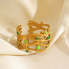 Wholesale Ring Stainless Steel Geometric Style Electroplated For Women