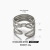 Wholesale Ring Stainless Steel Geometric Style 18K Goldplated