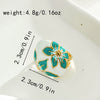 Wholesale Ring Stainless Steel Geometric Style Real Gold Plated