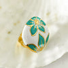 Wholesale Ring Stainless Steel Geometric Style Real Gold Plated