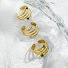 Wholesale Ring Stainless Steel Geometric Turquoise Electroplated
