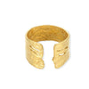 Wholesale Ring Stainless Steel Geometric Wave Asymmetrical Electroplated For Men And Women