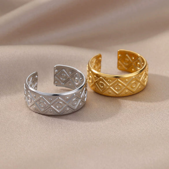 Wholesale Ring Stainless Steel Gold Inlaid Heart Shape Unisex