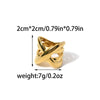 Wholesale Ring Stainless Steel Gold Plated X Shaped Cross Design Creative Fashion Jewelry