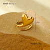 Wholesale Ring Stainless Steel Heart Shape Electroplating Light Luxury Style For Women