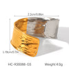 Wholesale Ring Stainless Steel Ins Style Geometric Open Electroplated Women's Jewelry