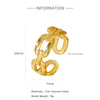 Wholesale Ring Stainless Steel 18K Gold Electroplated Pink Square Diamond Geometric Style Women's