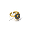 Wholesale Ring Stainless Steel 18K Gold Plated Geometric And Flowers Styling For Women