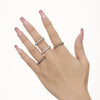 Wholesale Ring 316L Stainless Steel 18K Gold Plated Geometric Light Luxury Jewelry