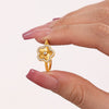 Wholesale Ring Stainless Steel Light Luxury Geometric Heart Star Pattern Pvd Electroplating