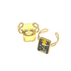 Wholesale Ring Stainless Steel Oil Drop Flower Design