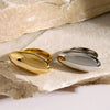 Wholesale Ring Stainless Steel Oval Geometric Electroplating Jewelry For Women