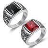 Wholesale Ring Stainless Steel Personality Flower Pattern Polishing Men's Unisex