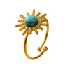 Wholesale Ring Stainless Steel Retro Light Luxury Style Electroplating