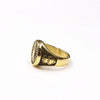 Wholesale Ring Stainless Steel Retro Praying Hand Skull Pattern Apply Oil Unisex