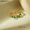 Wholesale Ring Stainless Steel Retro Vintage Geometric Crown Design Electroplating For Women
