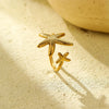 Wholesale Ring Stainless Steel Starfish Fashionable Electroplating Nonfading Highend