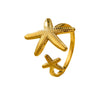 Wholesale Ring Stainless Steel Starfish Fashionable Electroplating Nonfading Highend