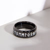 Wholesale Ring Stainless Steel Viking Style With Letters Numbers Text Electroplated