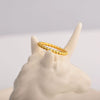 Wholesale Ring Stainless Steel Wave Round Bead Cold Style Geometry Unisex
