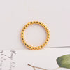 Wholesale Ring Stainless Steel Wave Round Bead Cold Style Geometry Unisex