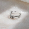 Wholesale Ring 925 Sterling Silver Cross Drop Shape Trendy Stylish Classy Adjustable