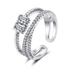 Wholesale Ring 925 Sterling Silver Cross Drop Shape Trendy Stylish Classy Adjustable